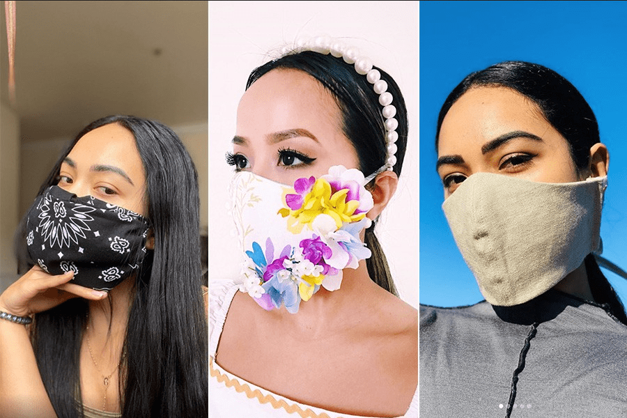 Different versions of DIY masks