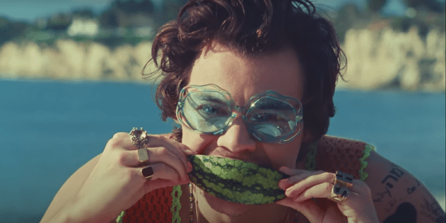 Harry Styles wearing funky shades