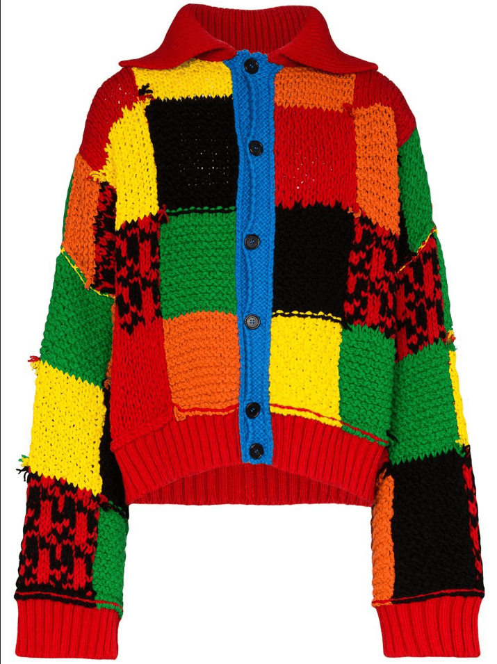 A colorful cardigan worn by Harry Styles