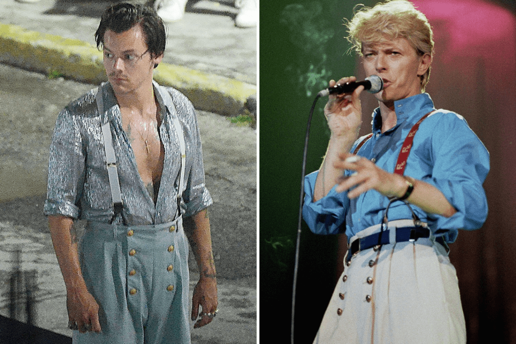 Harry Styles dressed like David Bowie