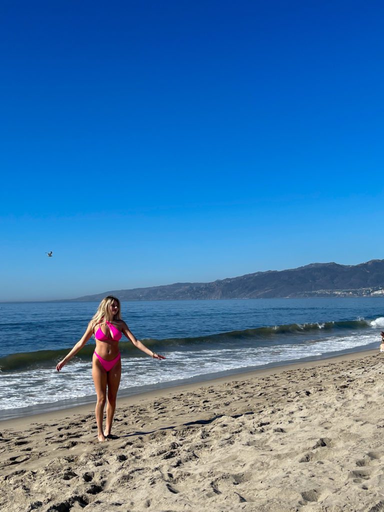 Lexy Silverstein at the beach