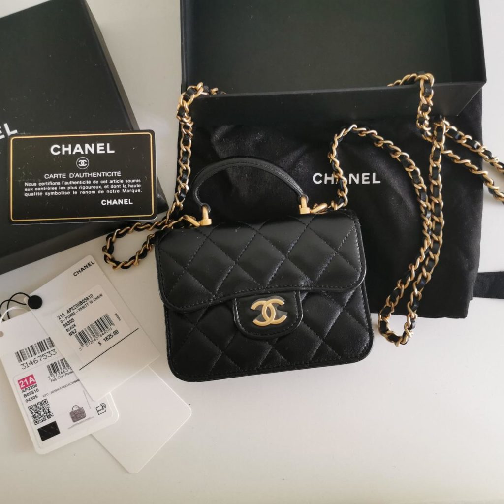 A Chanel handbag listed on DEPOP