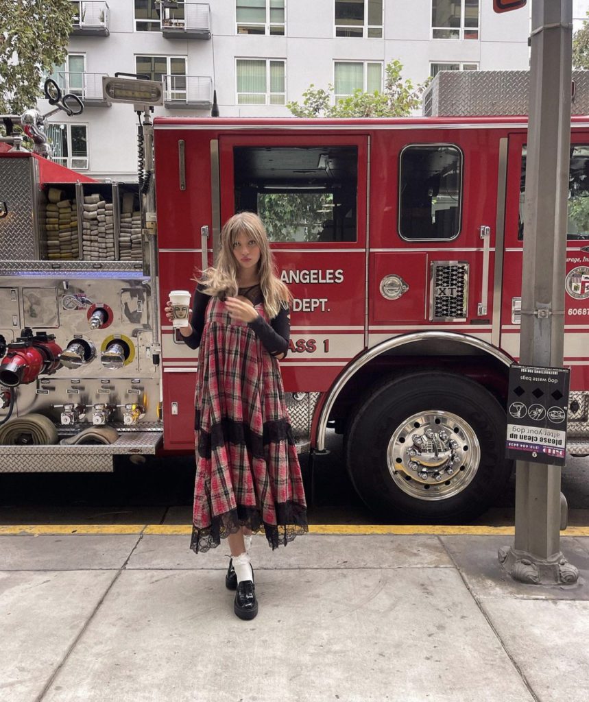 Lexy Silverstein in a Rented Nuuly Dress