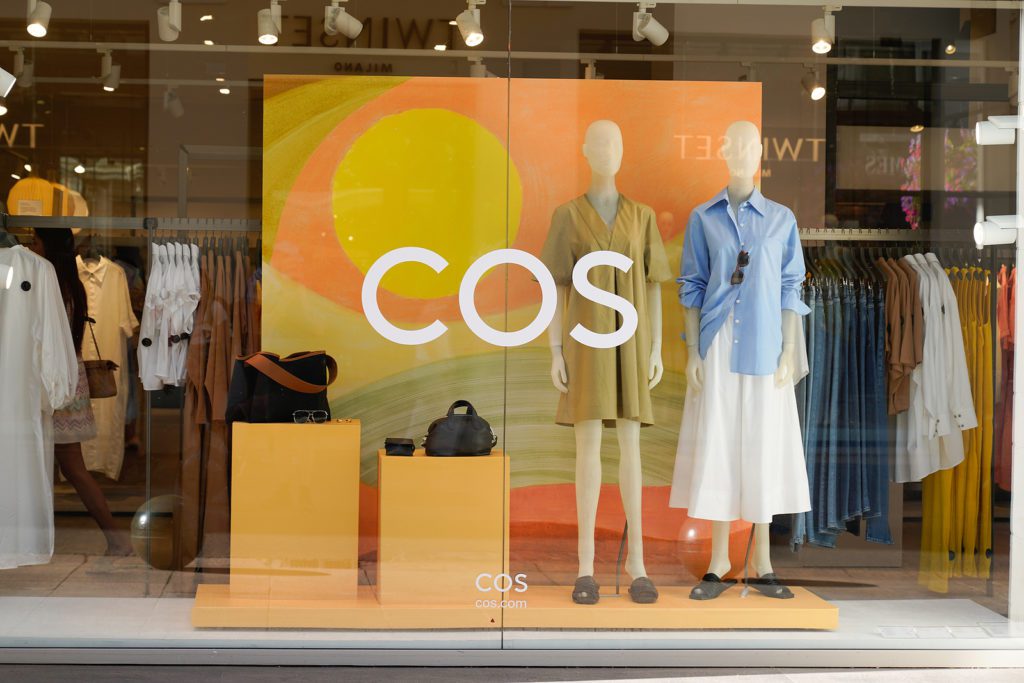 A COS window display