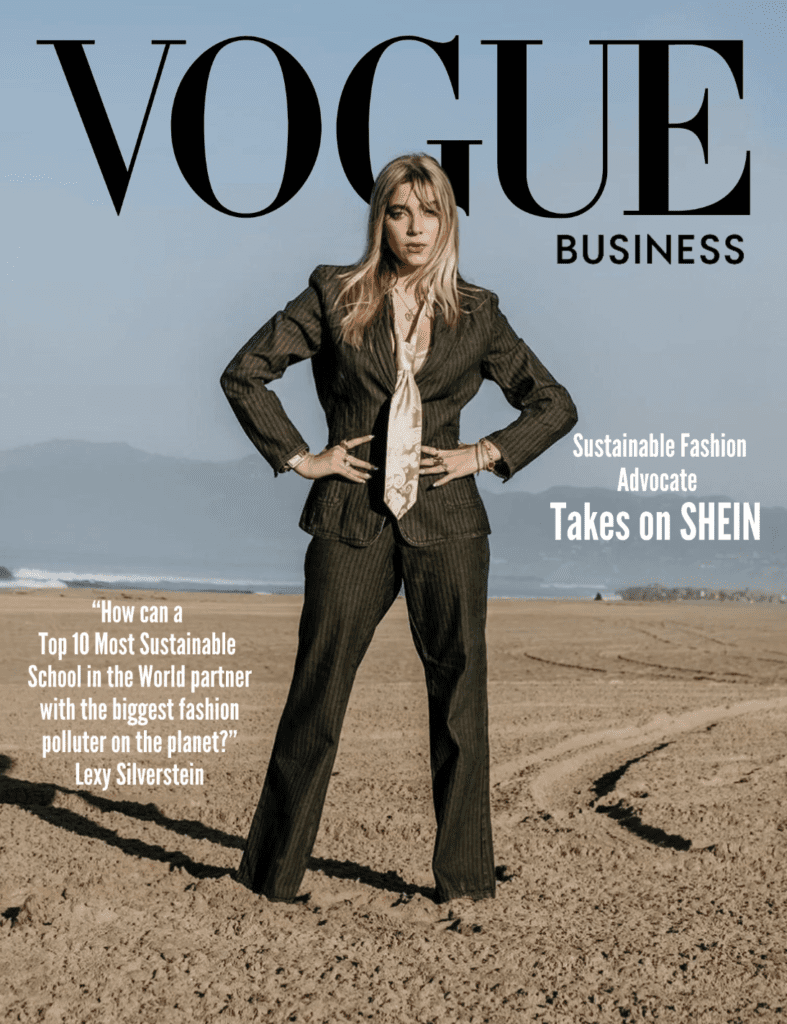 Lexy Silverstein, student at FIDM, has appeared on the cover of Vogue Business, as well as The Guardian and the Los Angeles Times