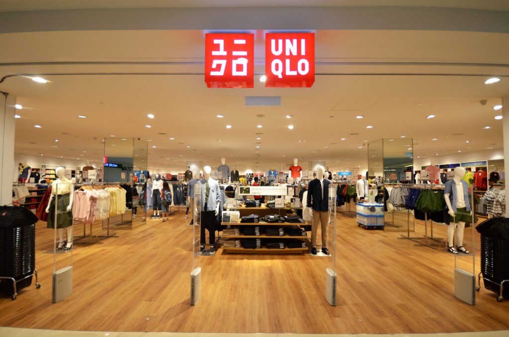 Uniqlo store located in Kota Kinabalu Malaysia.