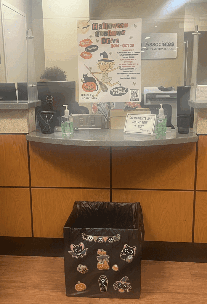 Lextober - Lexy. Silverstein's Halloween Costume Drive at Clinical Associates in Maryland