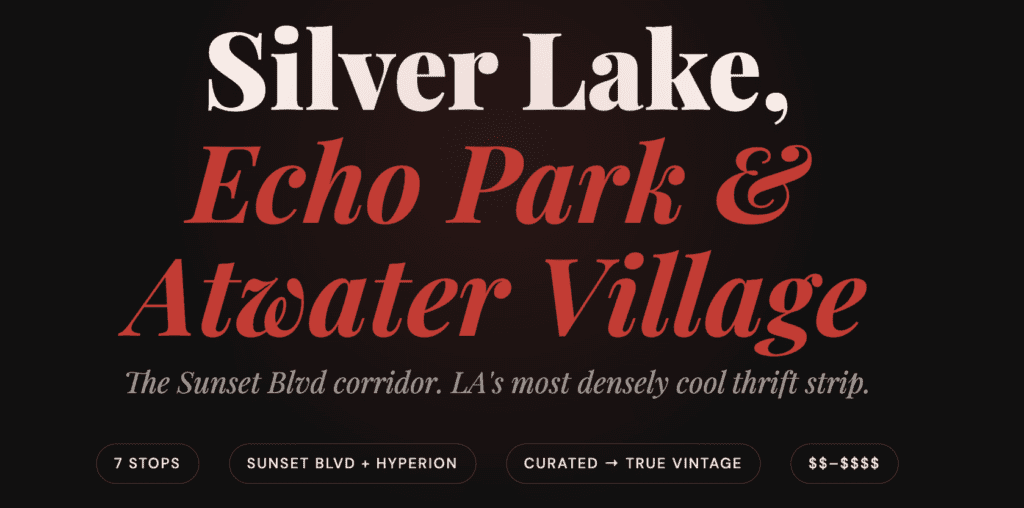 Lex in the City: Silver Lake, Echo Park & Atwater Village